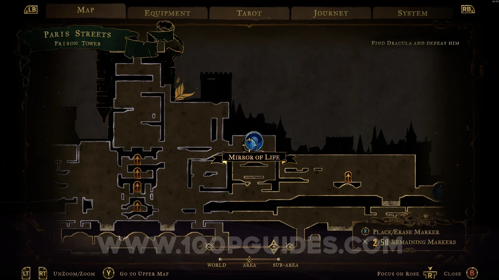 Castlevania Belmonts Curse Paris Streets: the Prison Tower, where Mirror Of Life #3 is found