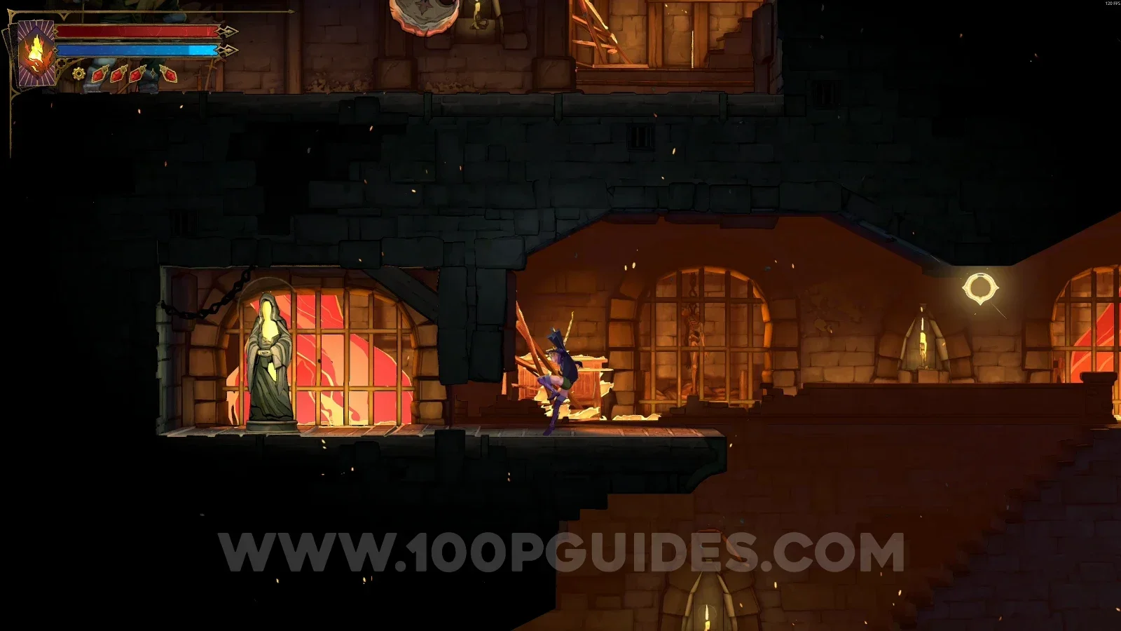 Castlevania Belmonts Curse Prison Tower: XP Statue #24 on the right side of the new room