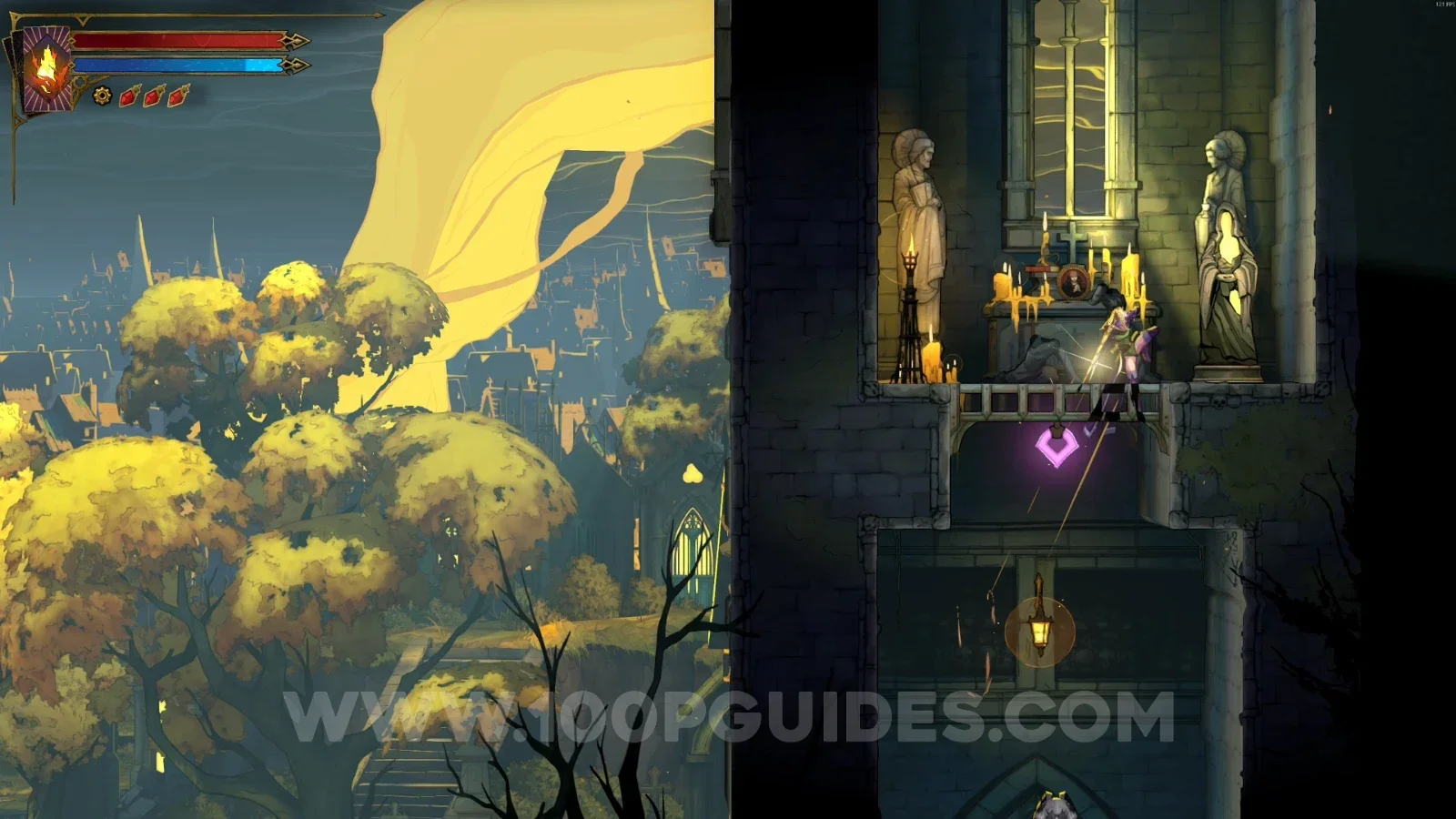 Castlevania Belmonts Curse Memorial For The Dead: XP Statue #31 in the marked area