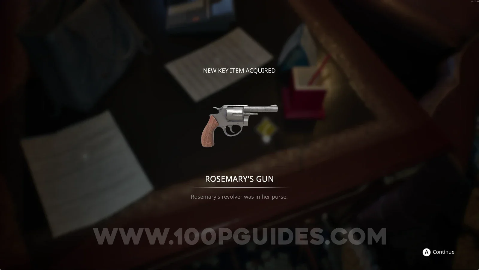 Remothered: Red Nuns Legacy: picking up the Rosemary's Gun key item