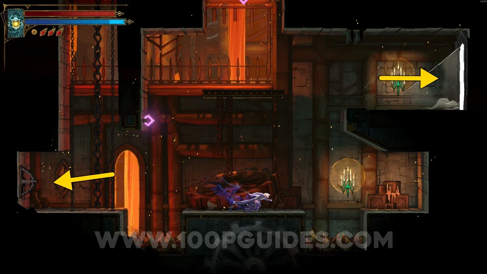 Castlevania Belmont's Curse Path Of The Builder: door on the right side leading to the relic path