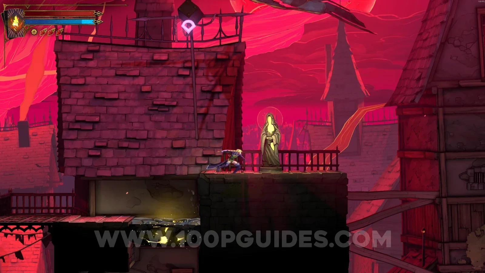 Castlevania Belmonts Curse Street Of The Tomb Masons: XP Statue #1 next to the breakable floor