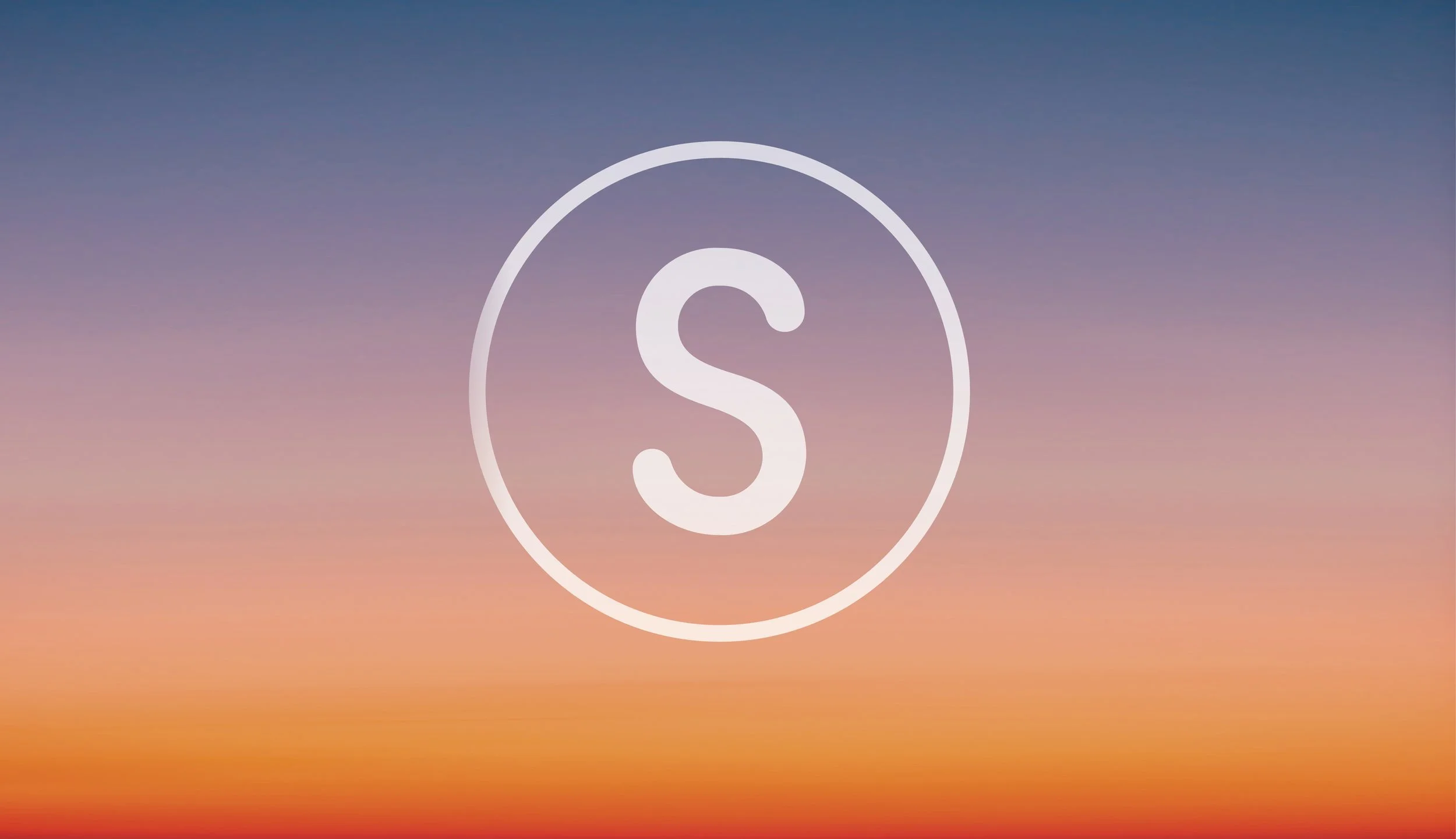 Original Soulloop circular S app symbol against a sunset gradient