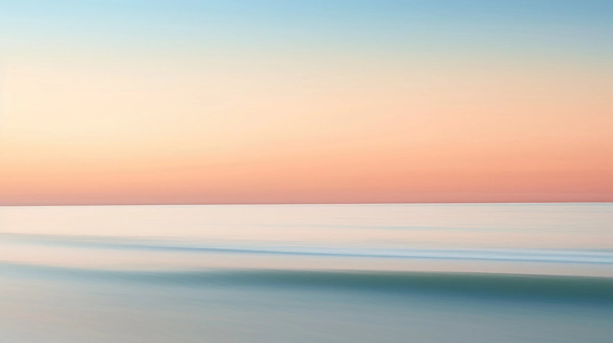 Pastel sea and sky image from the original Plantopia portfolio