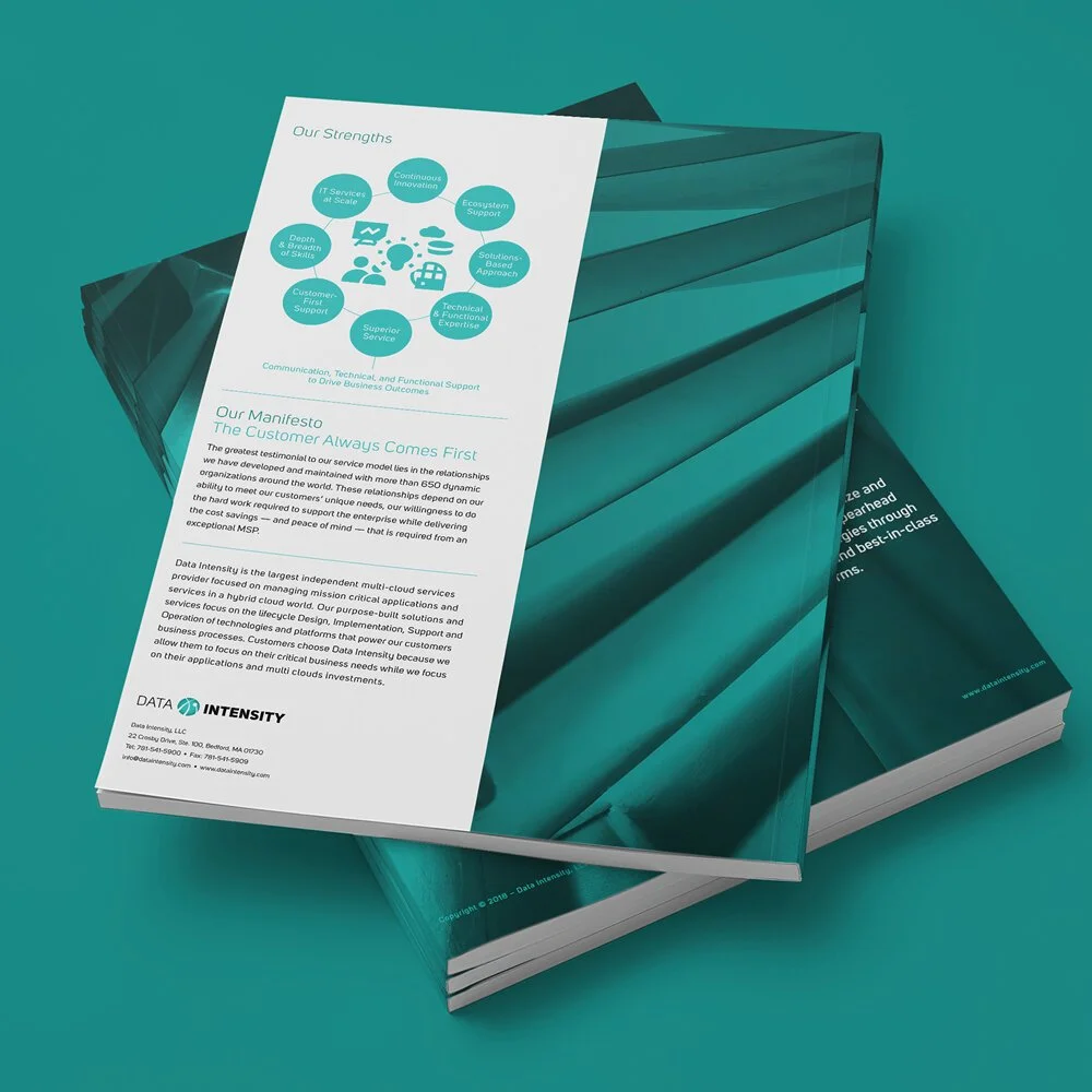 Original Data Intensity reverse cover with a cloud-services diagram and supporting copy