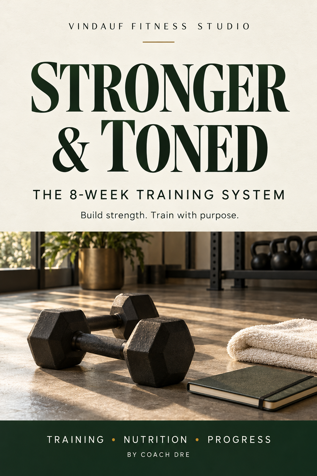 Coach Dre’s Stronger and Toned: The 8-Week Training System ebook cover