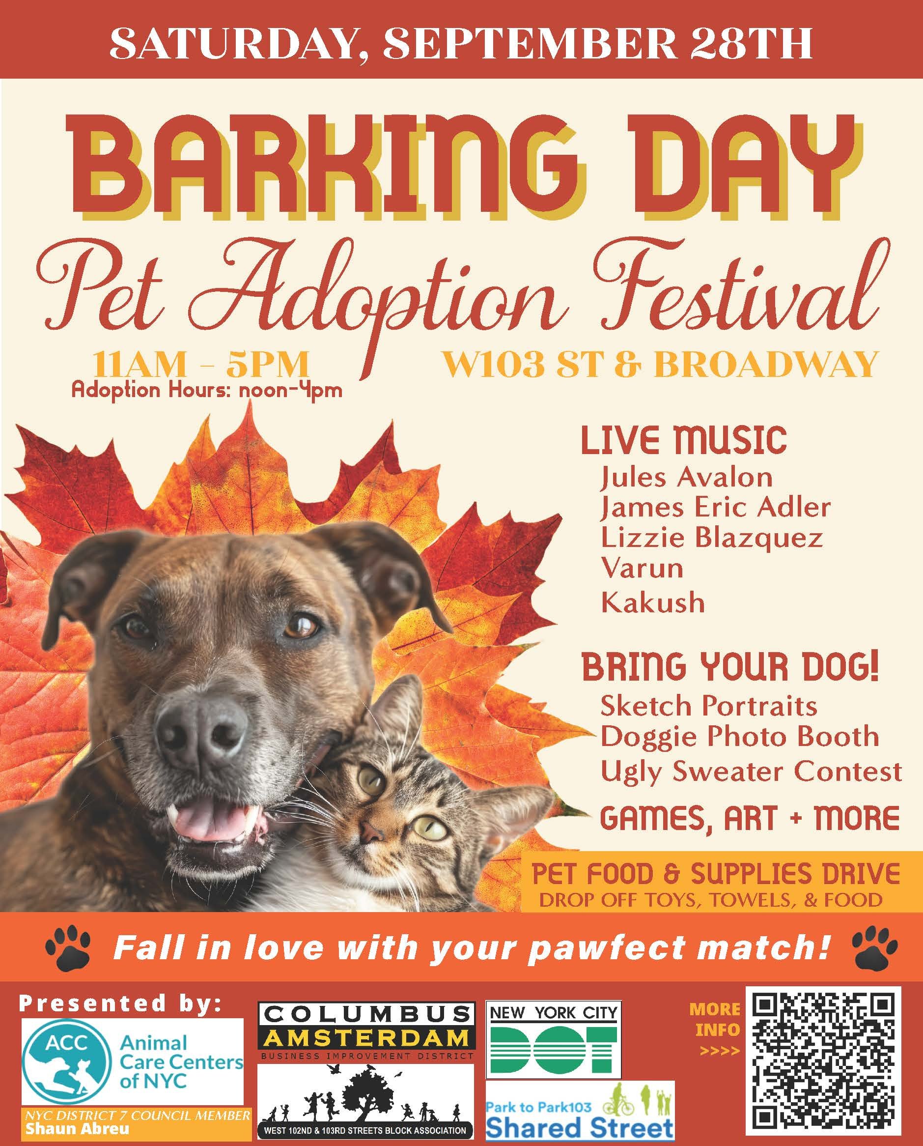 Barking Day | Pet Adoption Festival Event Flyer