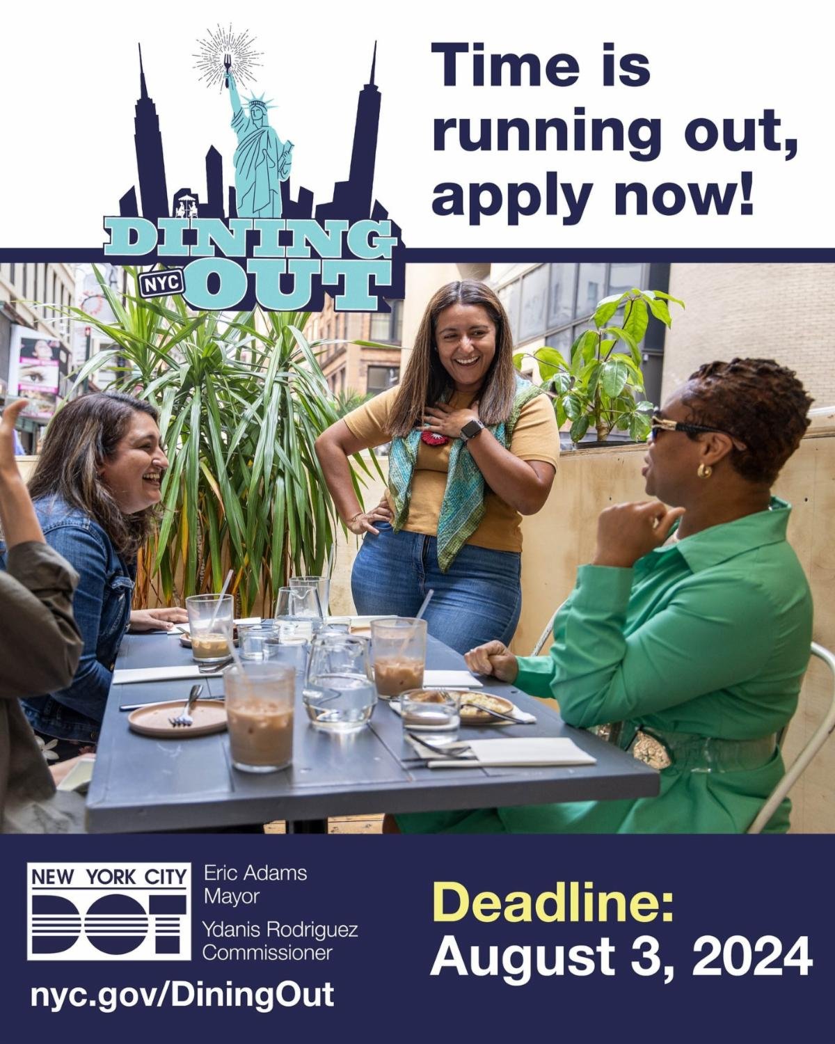 NYC Dinning Out Application Reminder Flyer