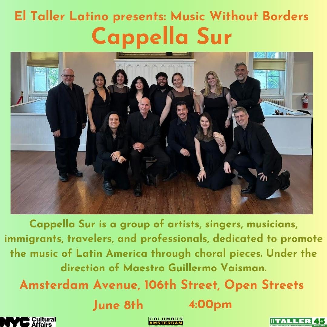 Taller Latino Music without borders Flyer 2024