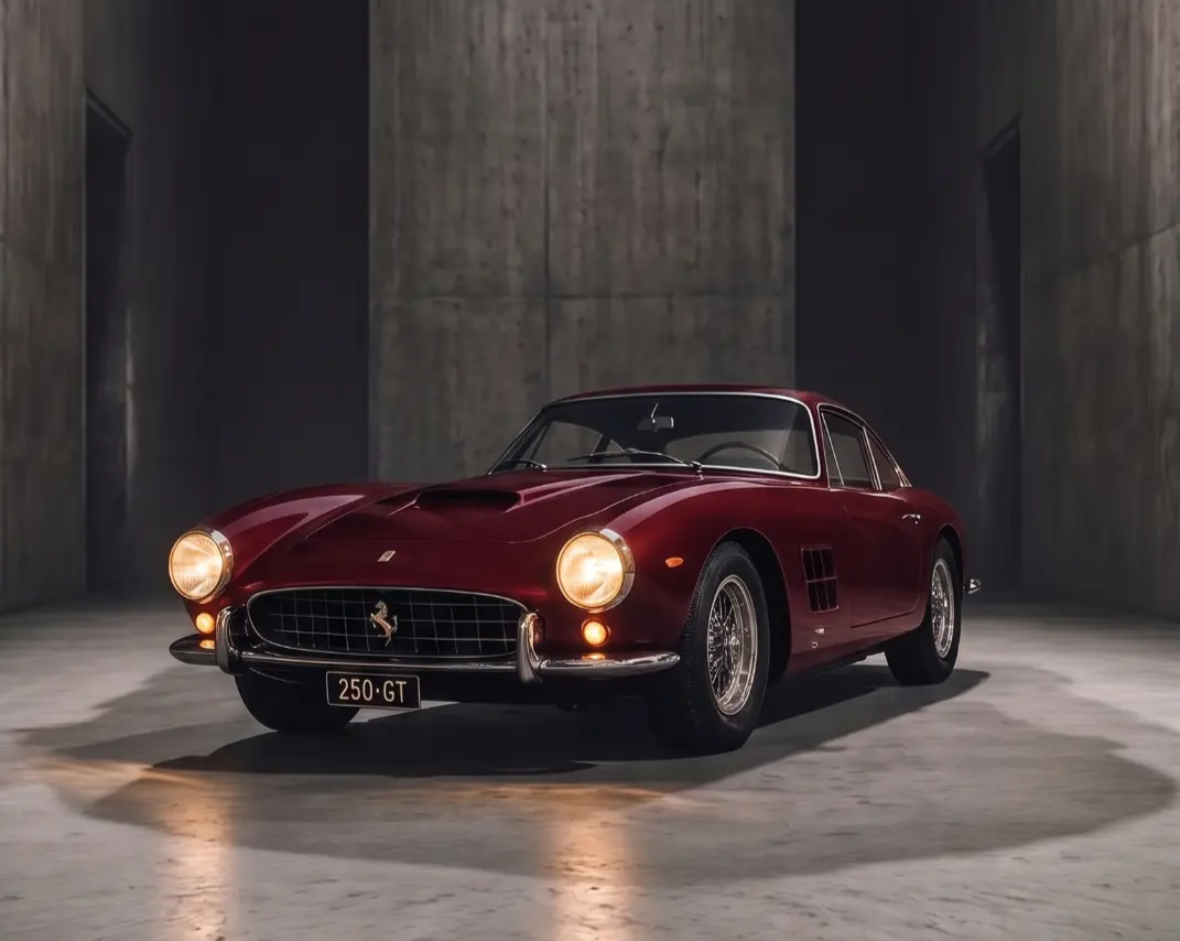 Red Ferrari 250 GT coupe