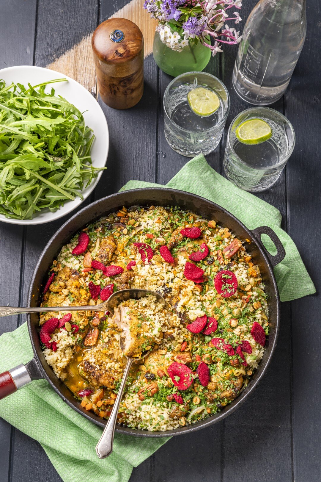 Chicken, Date and Couscous One-Pan Dinner