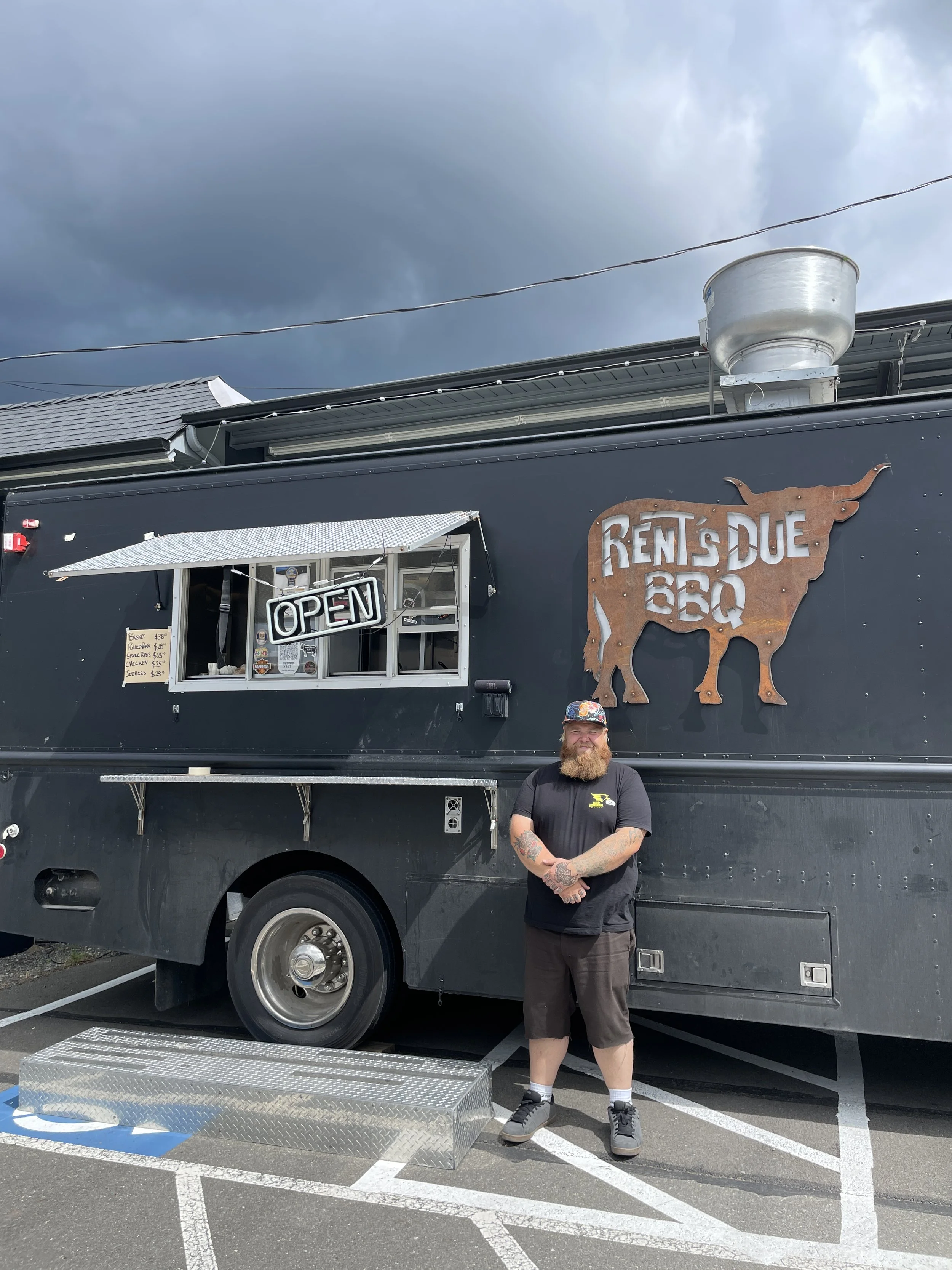 Rent's Due BBQ truck at The Line HQ