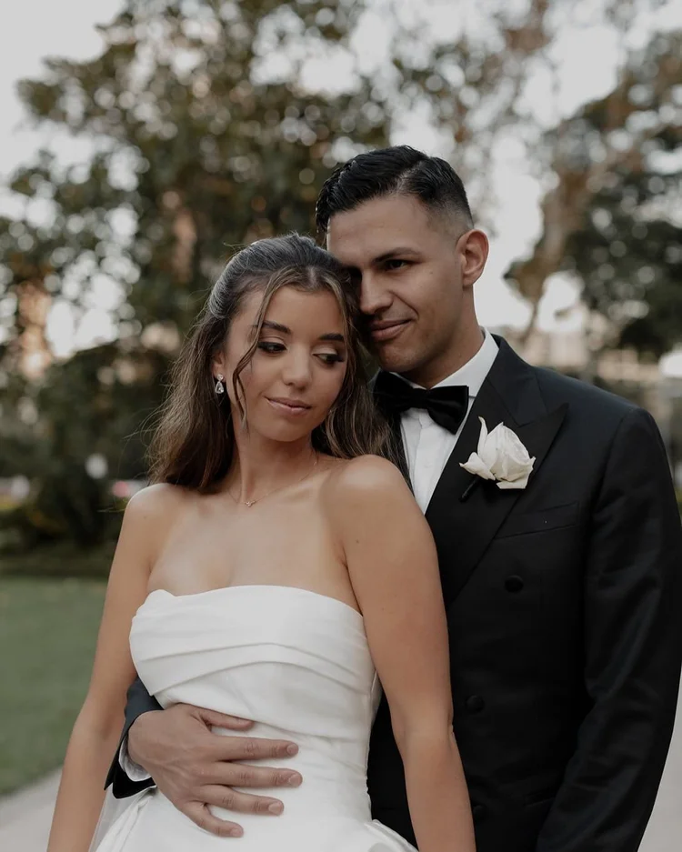 Bride and groom portrait