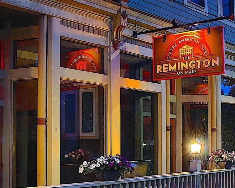 Entrance to the new restaurant in Chestertown, NY, The Remington on Man.