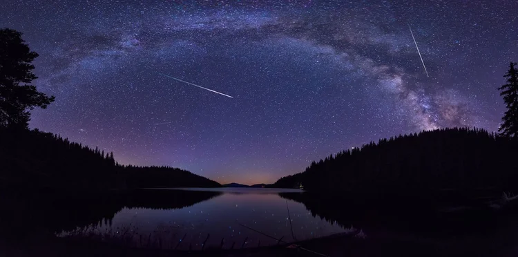 Perseid meteor shower in the Adirondacks.