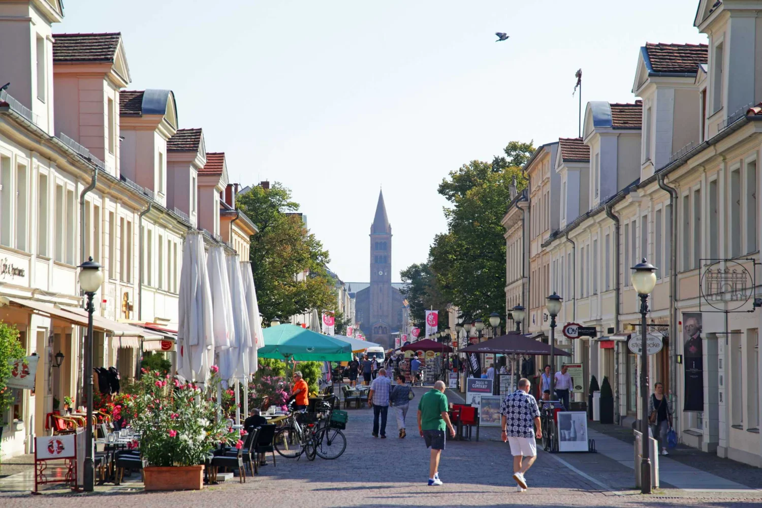 Potsdam’s pedestrian streets and cafés