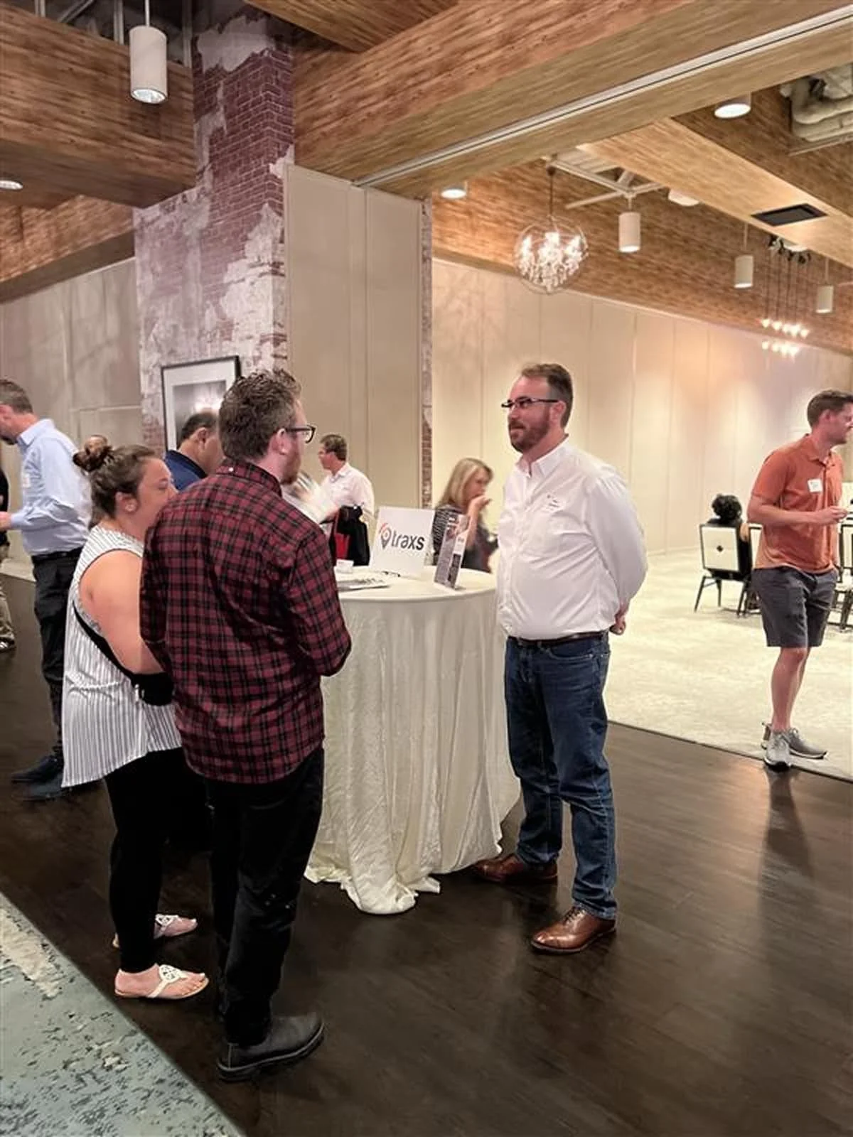 Founders networking at a program event