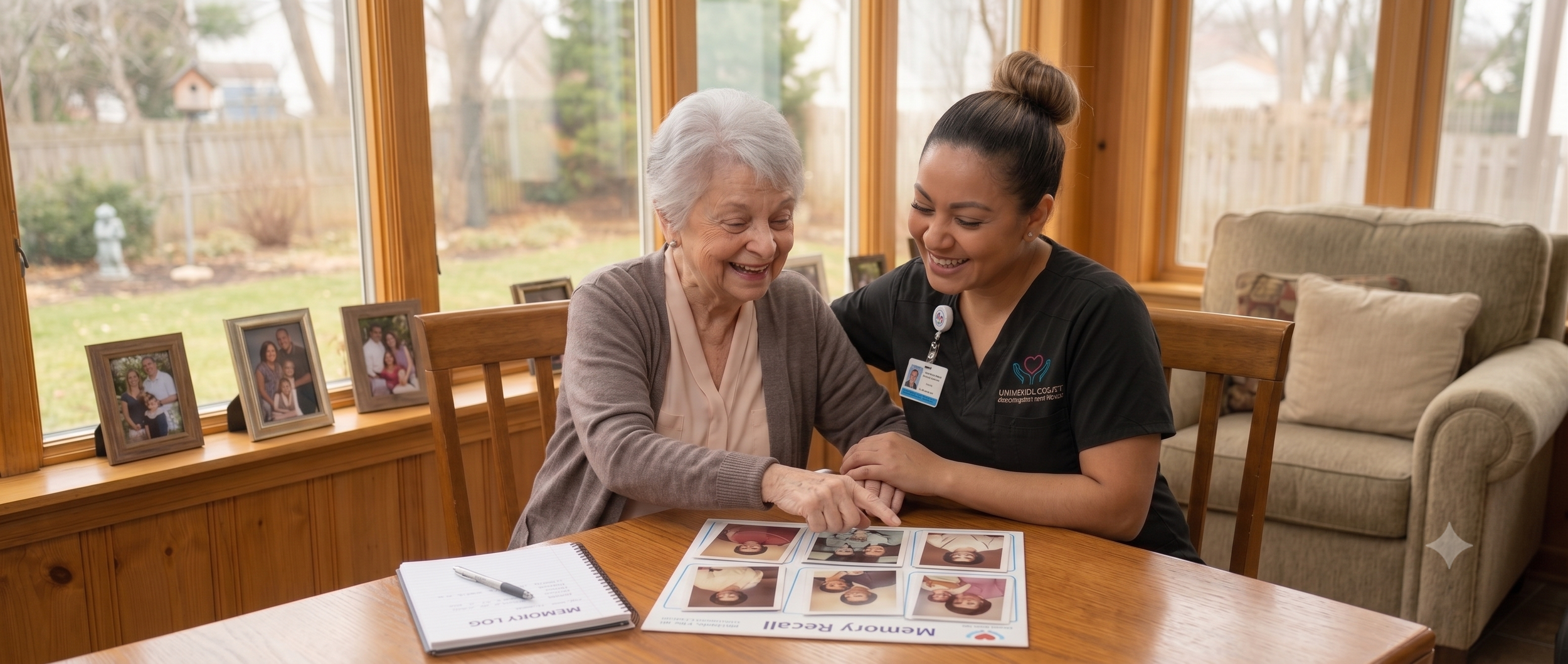 Universal Care NY caregiver with client