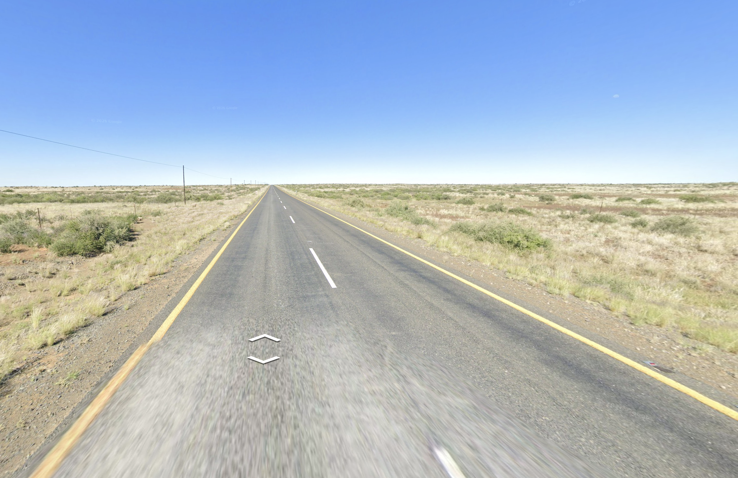 Outer yellow road lines in South Africa