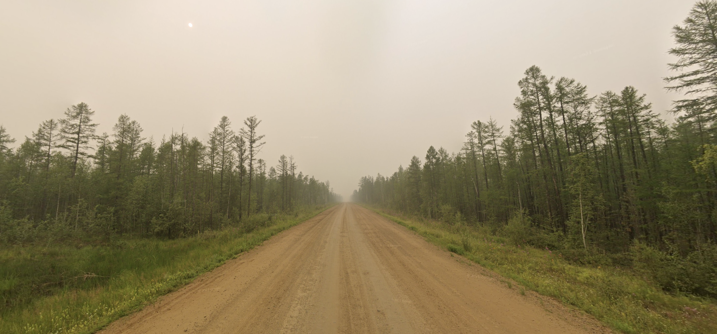 GeoGuessr coverage near Mirny, Russia