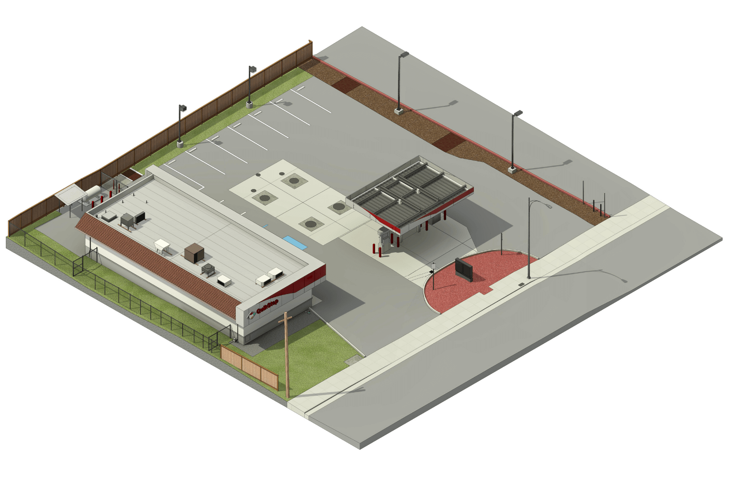 Scan to bim project Gas Station 3D 1 2