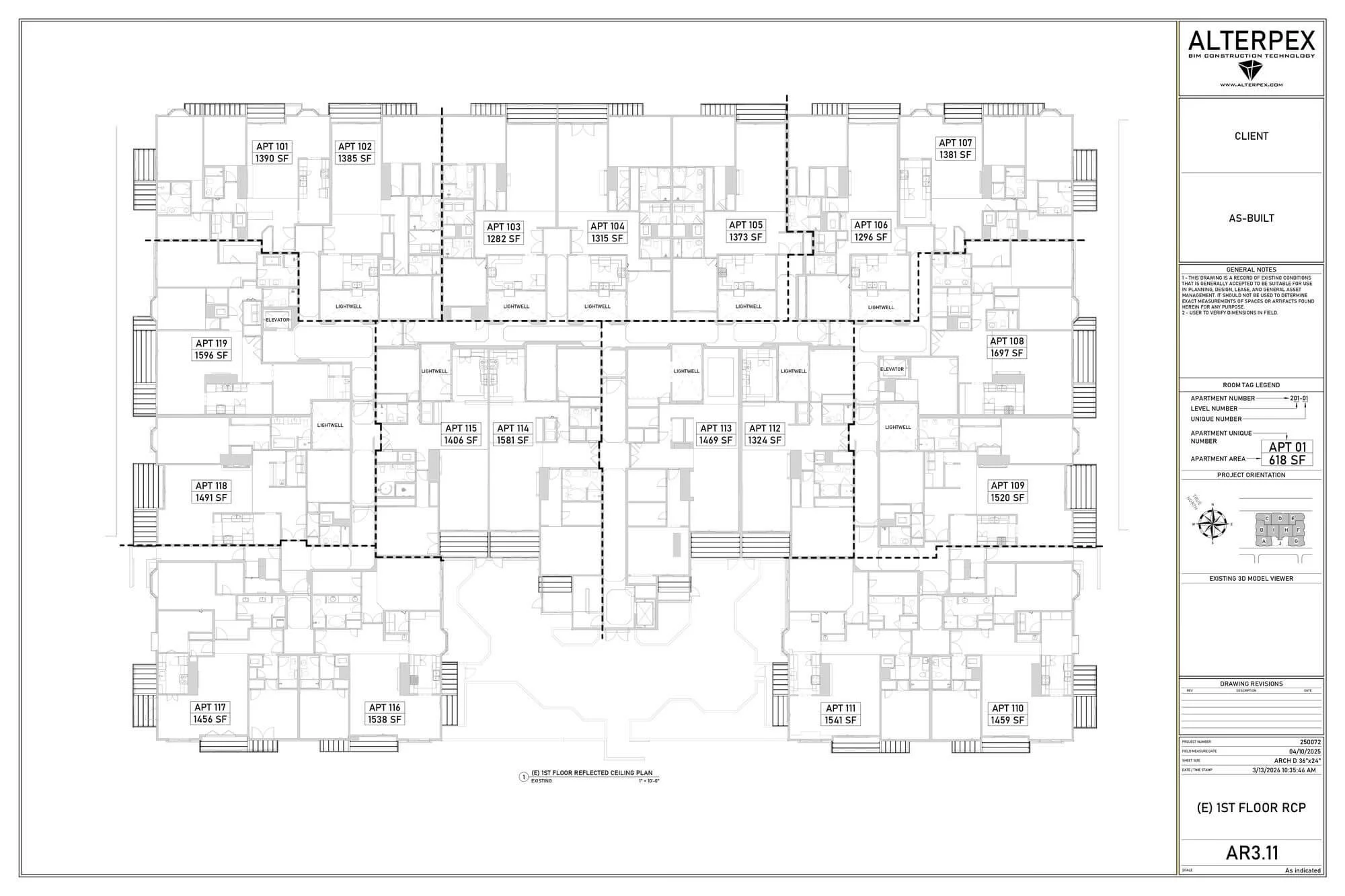 As built project multi family 20