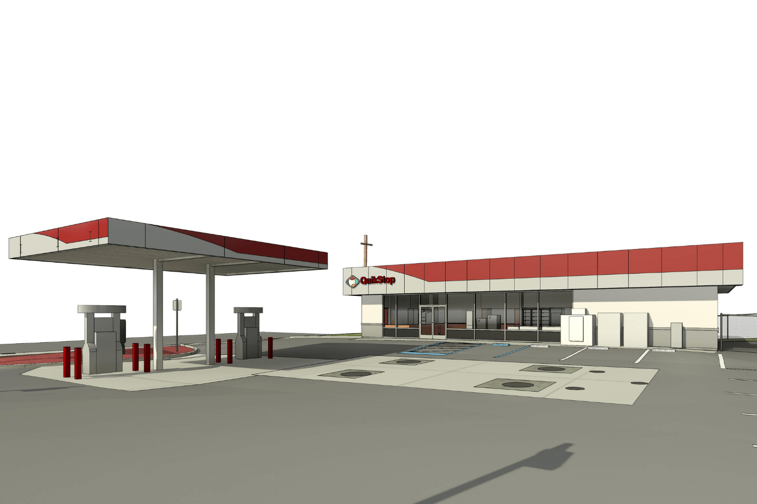 Scan to bim project Gas Station 3D 2 4