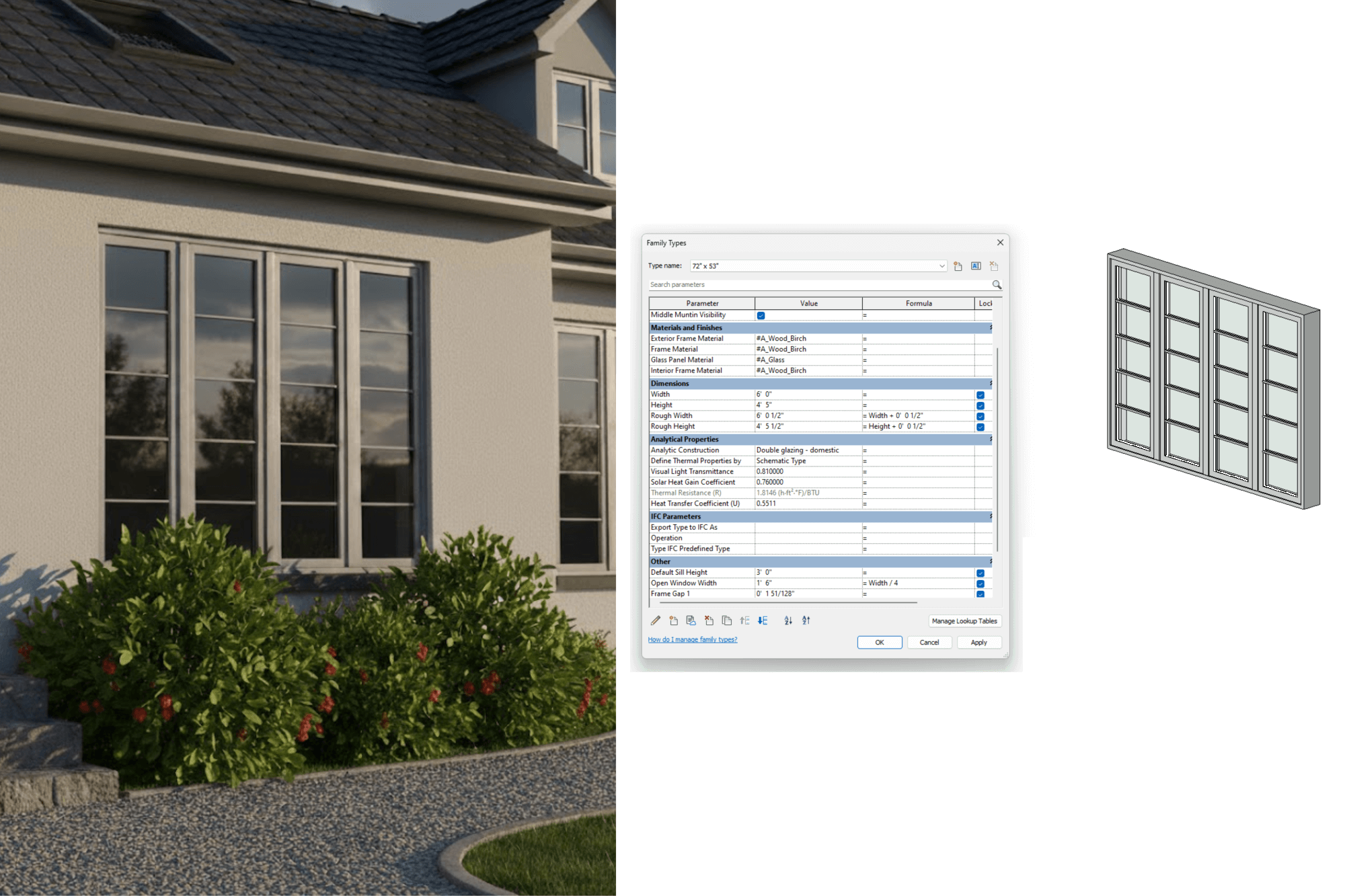 4 Windows Revit Family Creation