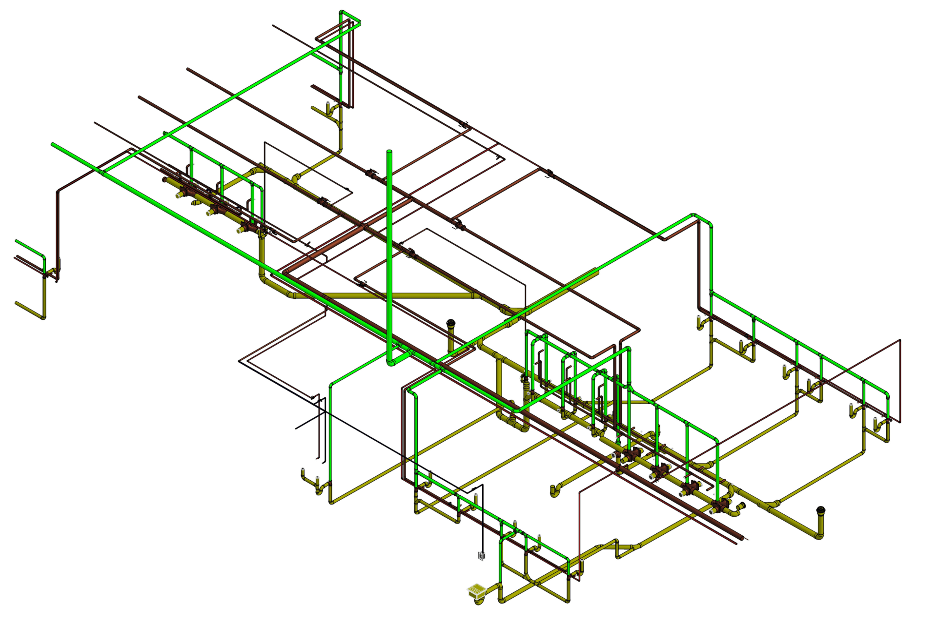 Plumbing BIM project Warehouse-3