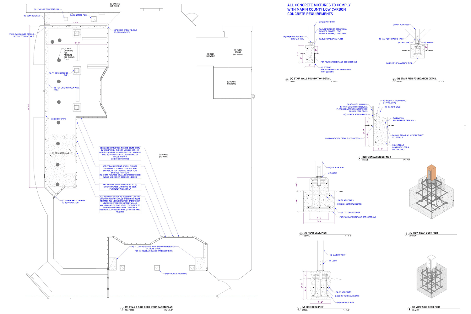 Architectural Modeling Single Family Renovation Foundation