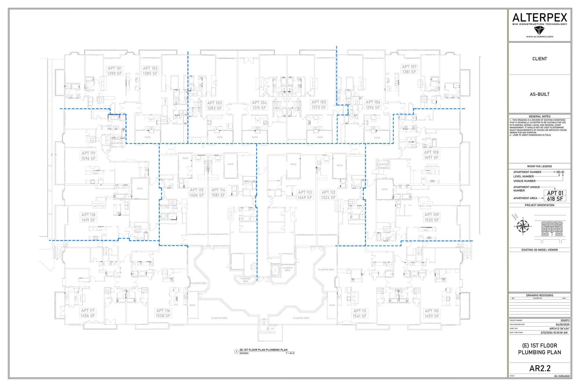 As built project multi family 12