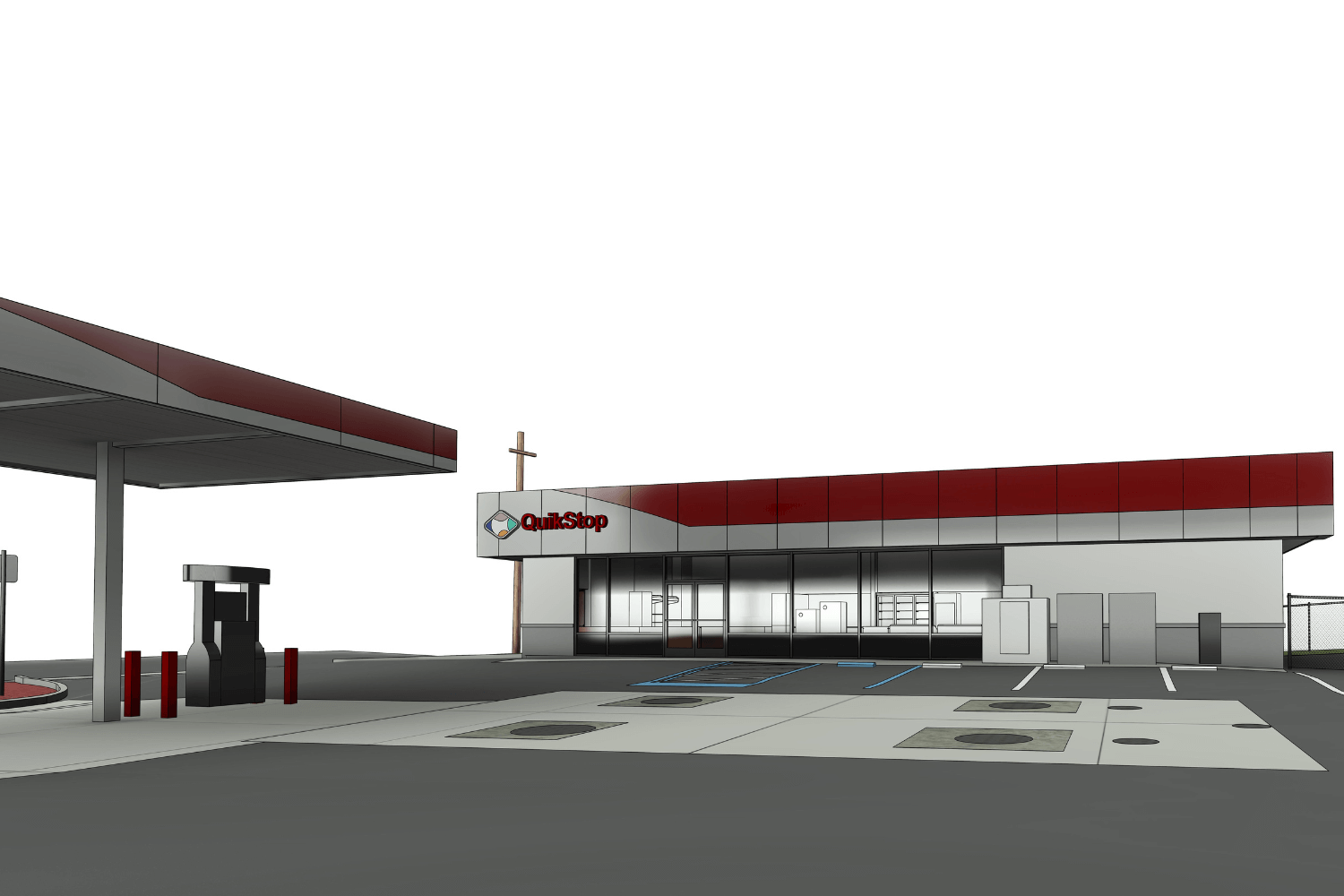 Scan to bim project Gas Station 3D 3 1