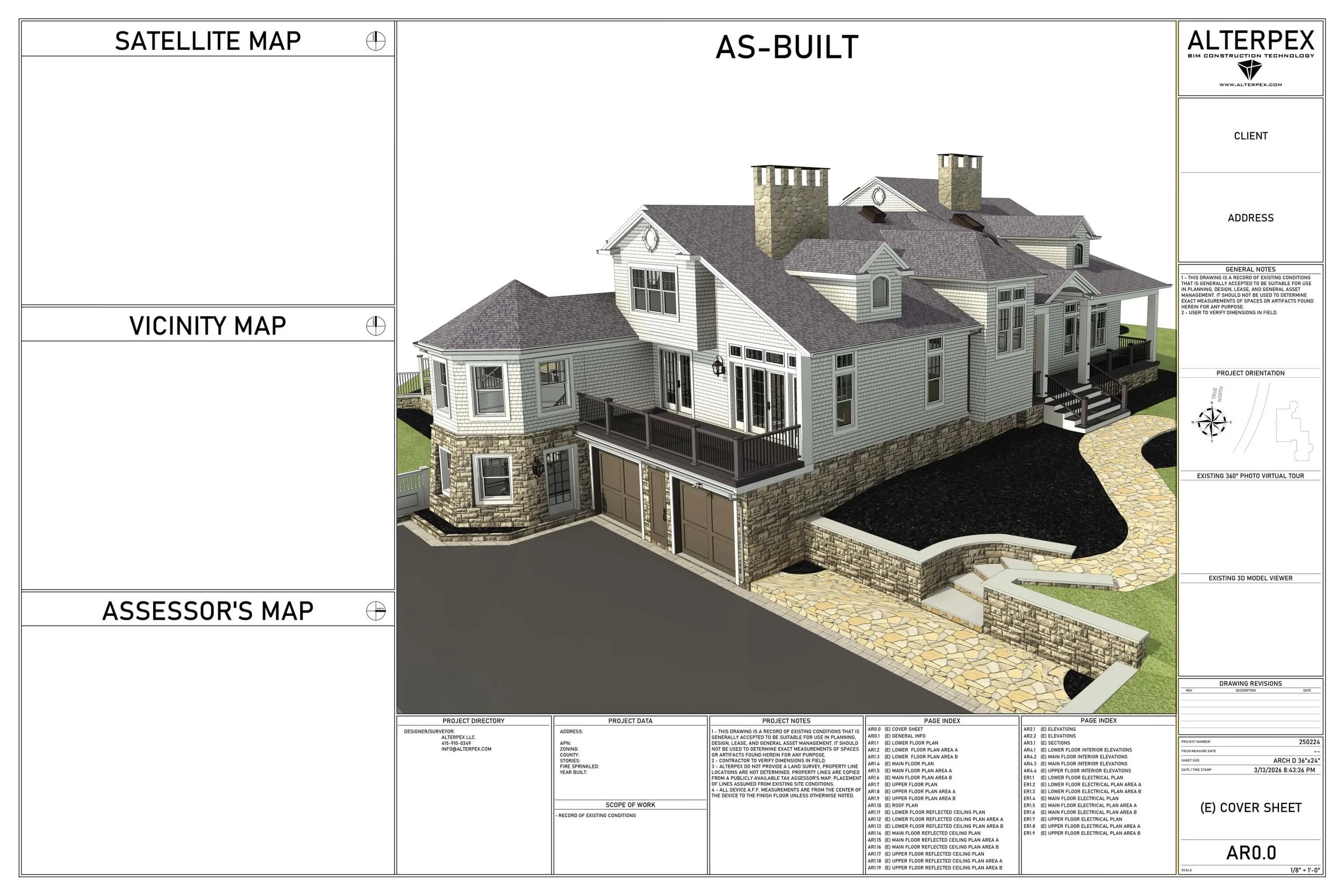 As Built Drawings Project Mansion 1