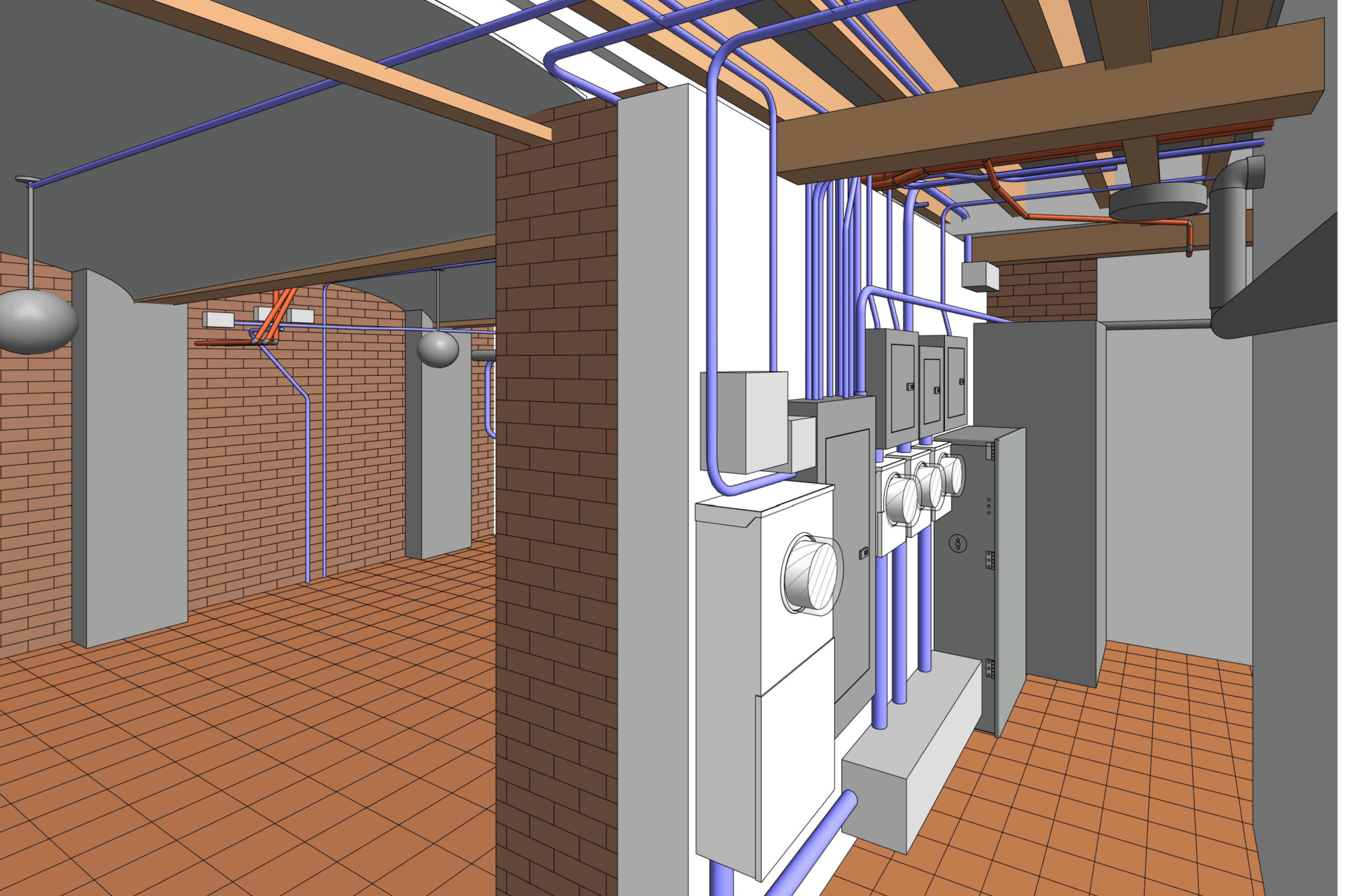 Electrical BIM project Restaurant-5