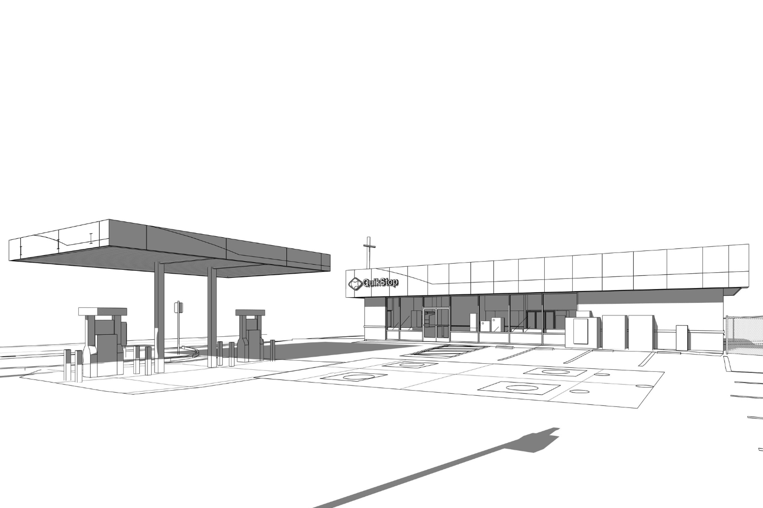 Scan to bim project Gas Station 3D 2 3