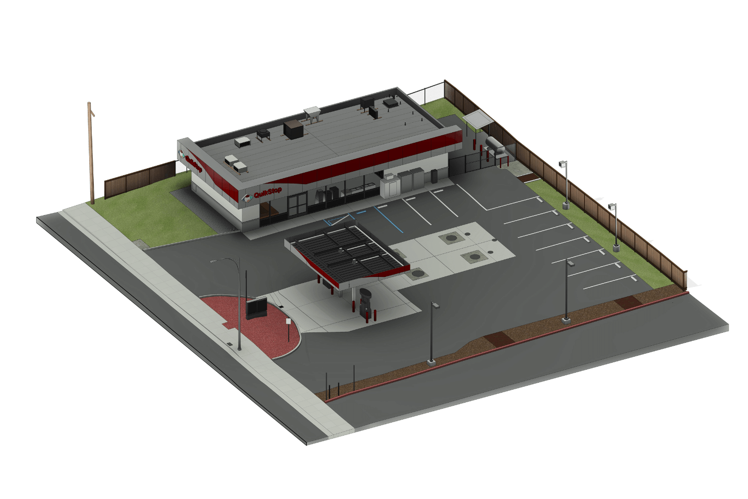 Scan to bim project Gas Station 3D 2 1