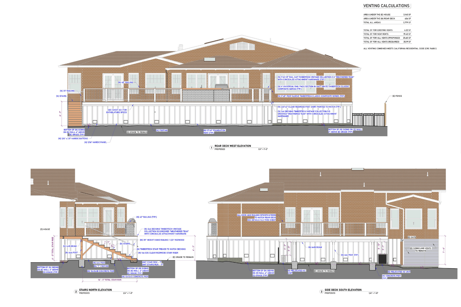 Architectural Modeling Single Family Renovation Elevation 2