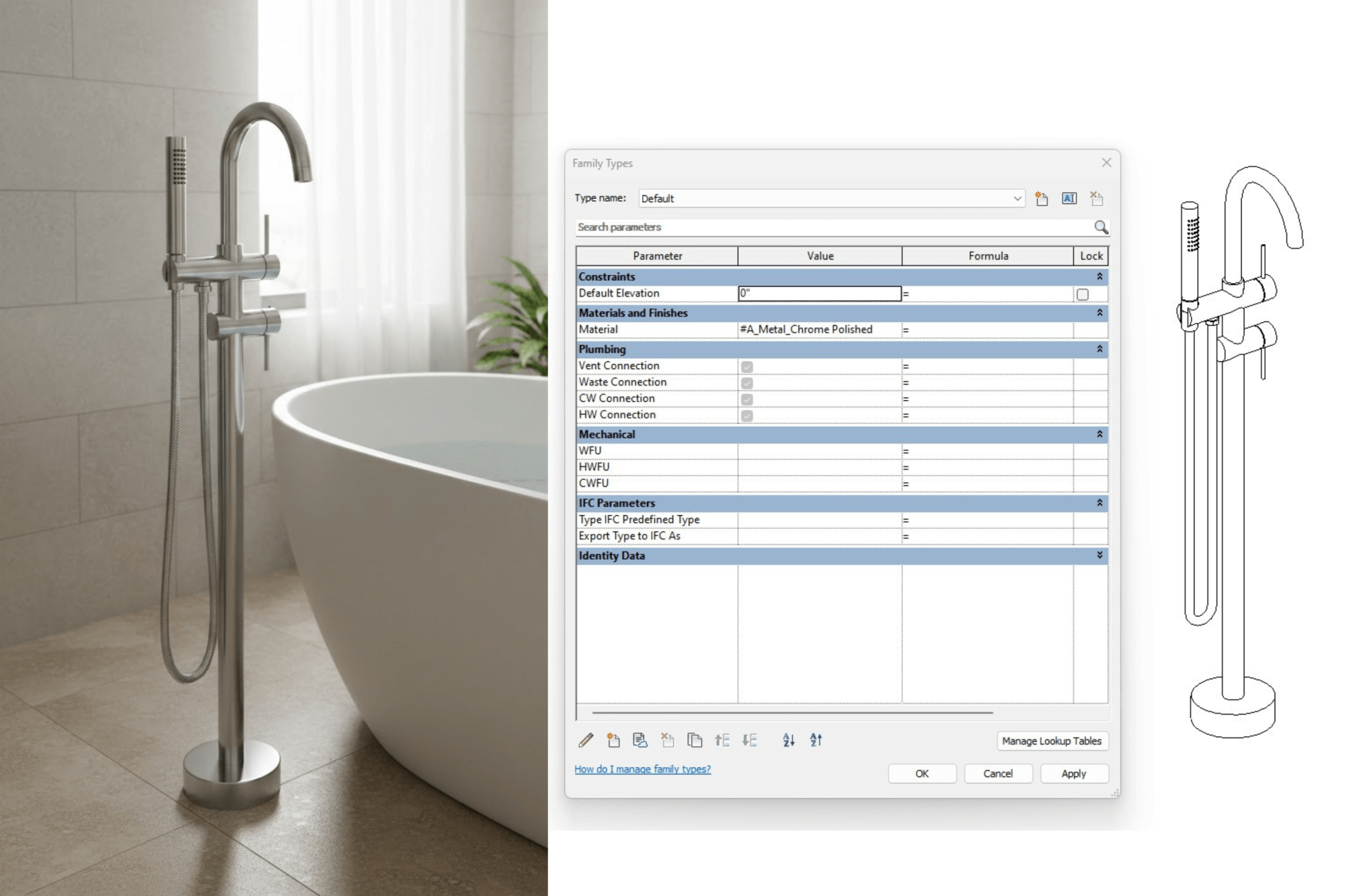 1 Faucet Revit Family Creation