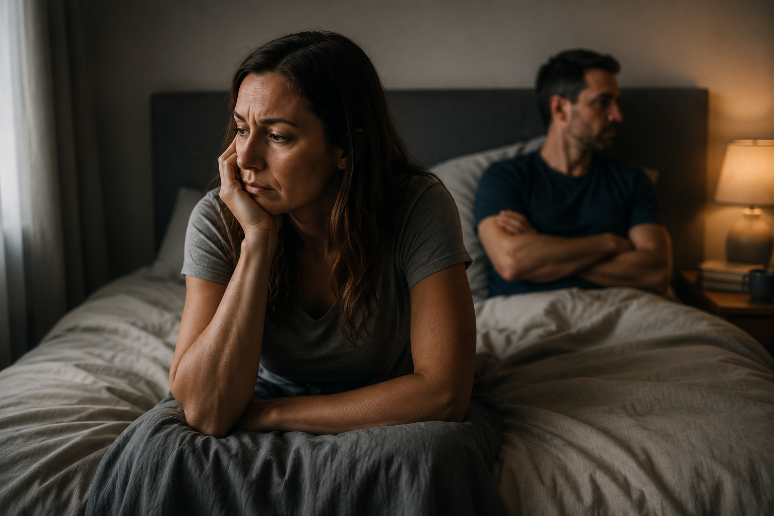 Couple experiencing relationship disconnection