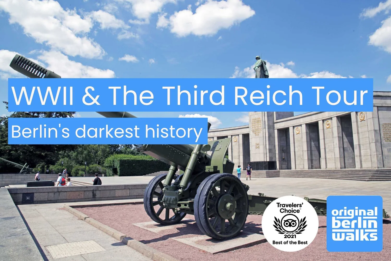 WWII and Third Reich walking tour at the Soviet War Memorial in Tiergarten, Berlin