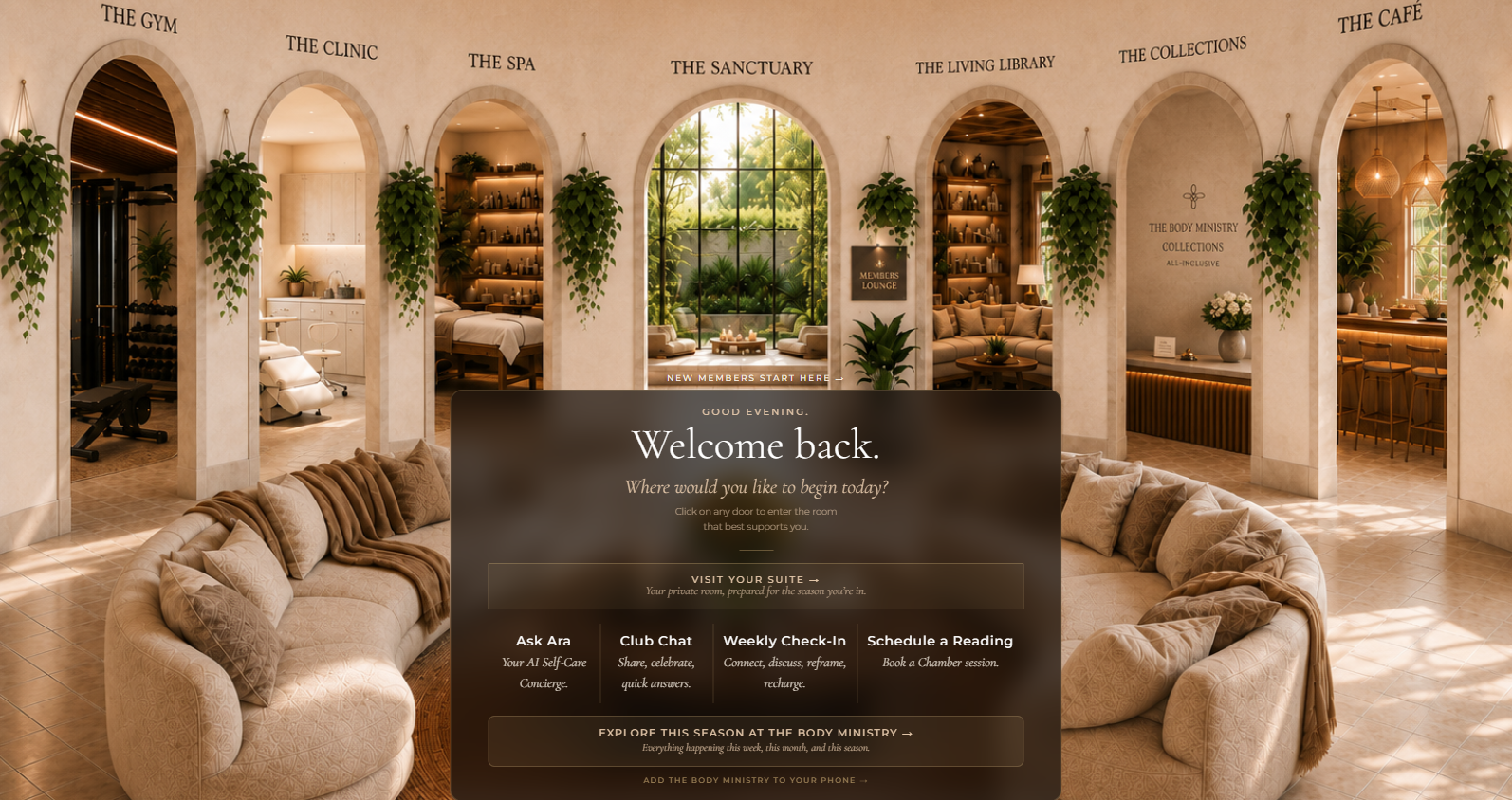 The Body Ministry Member Lounge