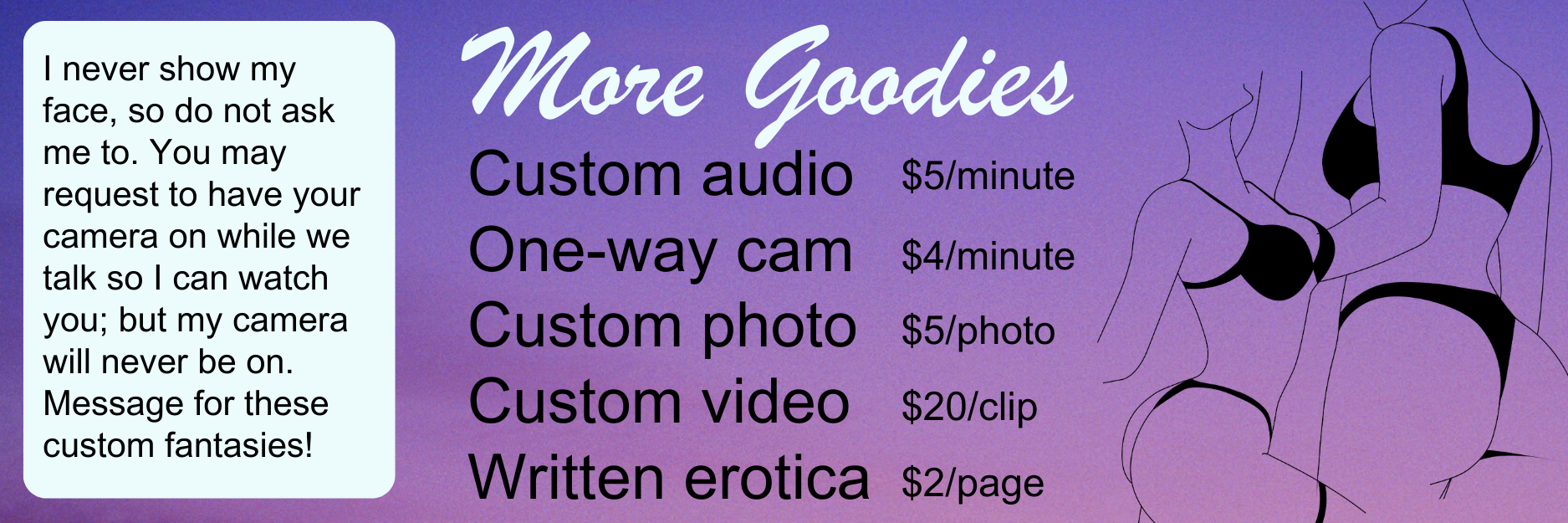 Goodies Menu