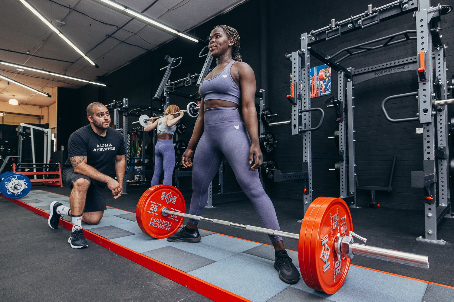 The Alpha Athletes training floor in Ashfield