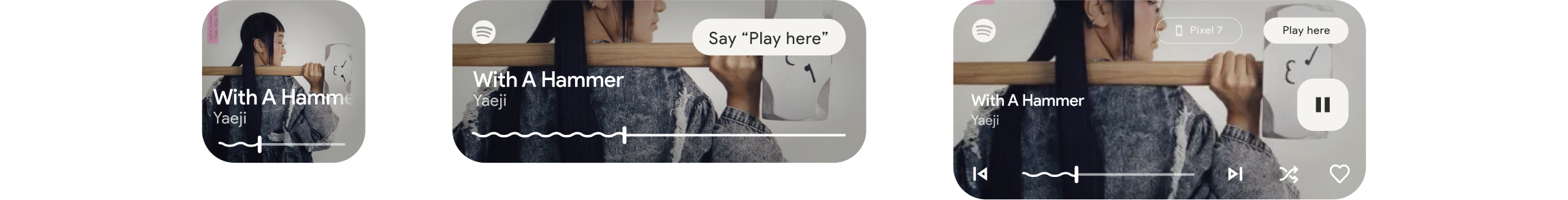 Ui components side by side