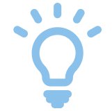 Icon representing an idea