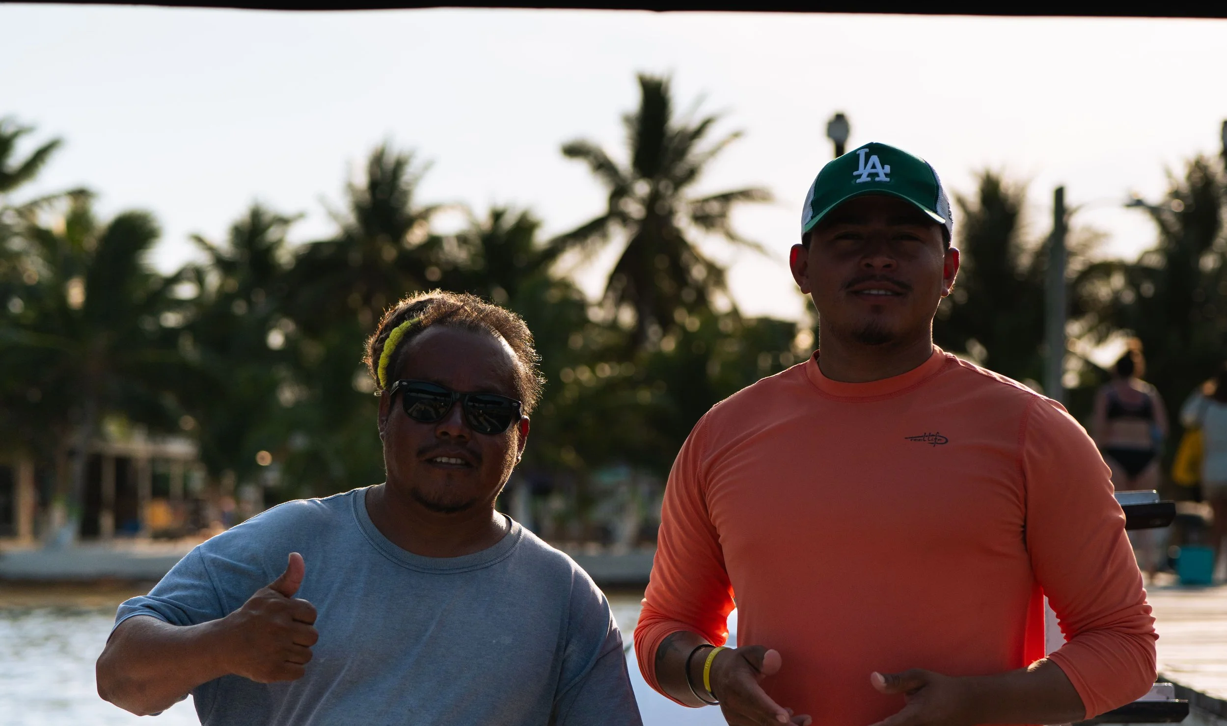 Marv and Julio, captain and tour guide at E-Z Boy Tours