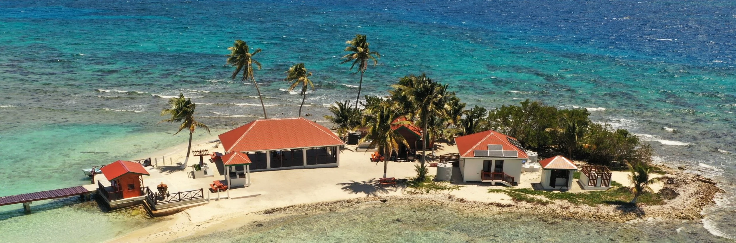 Goff's Caye Arial View