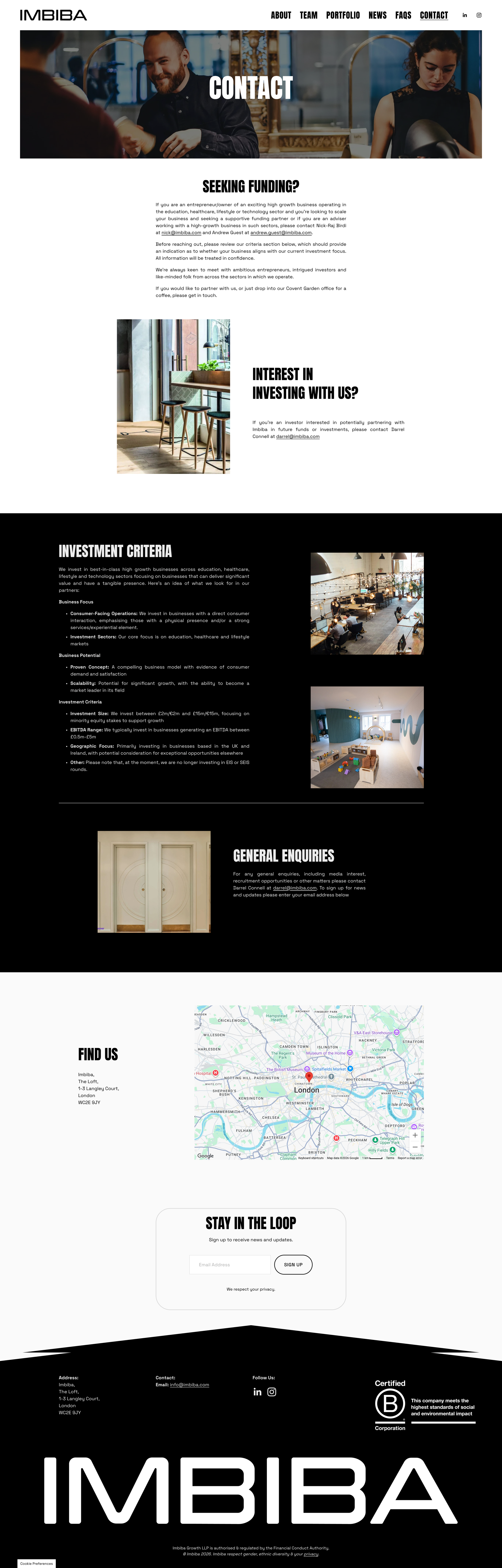 Imbiba website designed by Stylografik