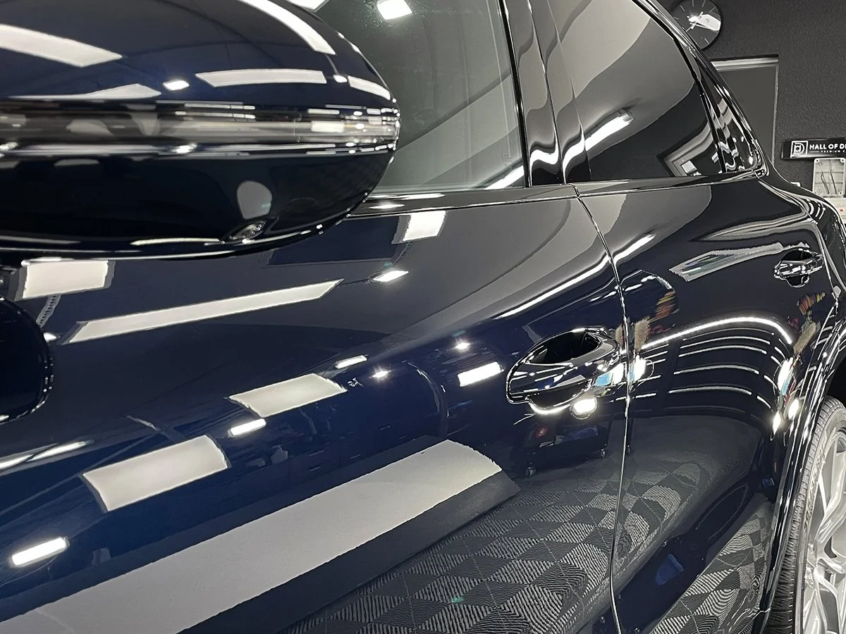 Porsche Neuwagen – Ergebnis nach zweistufiger Lackkorrektur