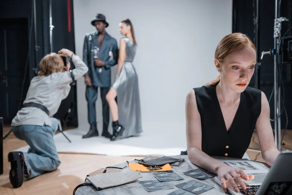 Behind the scenes on a Chris Frara Studios shoot day, crew and camera set up in Los Angeles